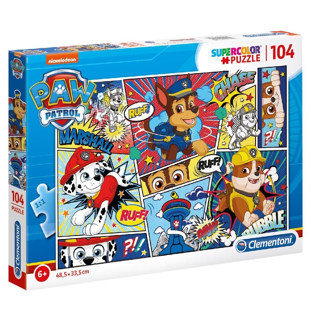 Clementoni Supercolor Puzzle Paw Patrol Strip 104 Teile