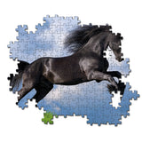 Clementoni hochwertiges Sammelpuzzle Friesenpferd 500 Teile