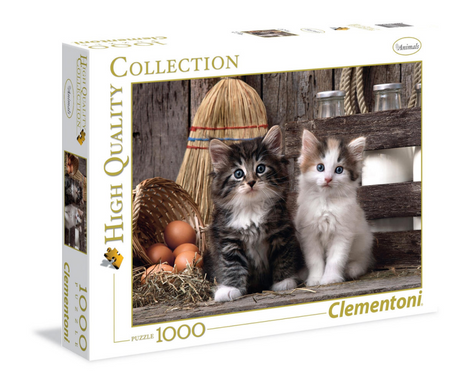 Clementoni-Puzzle von hoher Qualität, 1000 Teile, schöne Kätzchen