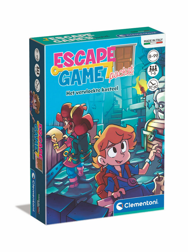 Clementoni Pocket-Escape-Spiel – Das verfluchte Schloss
