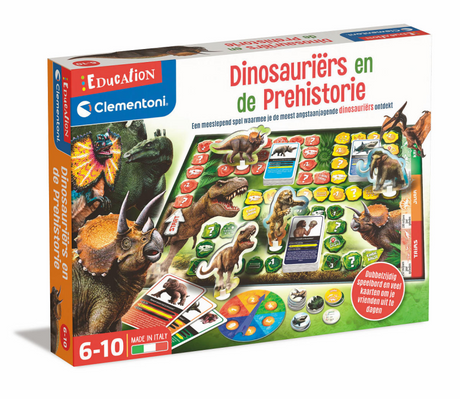 Clementoni Dinosaurier und das Prehistory Brettspiel (NL)