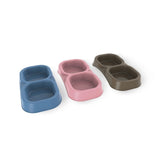 Bama Pet Doppel-Futternapf 21 x 11,5 x 3 cm, verschiedene Farben