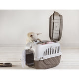 Bama Haustiertransportbox 59x38x37 cm taupeweiß