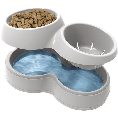 Bama Tierfutternapf mit Wasserreservoir 44x27x12 cm verschiedene Ausführungen