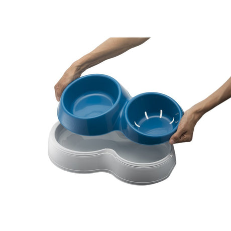 Bama Tierfutternapf mit Wasserreservoir 44x27x12 cm verschiedene Ausführungen