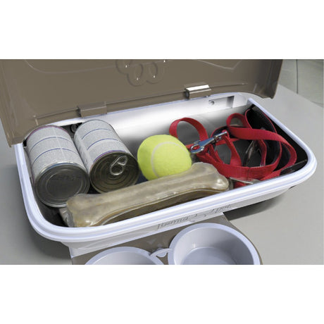 Bama Futternapf für Hunde, 48 x 27 x 42 cm, Taupe