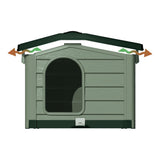 Bama Pet Cuccia Hundehütte 89x75x62 cm grün