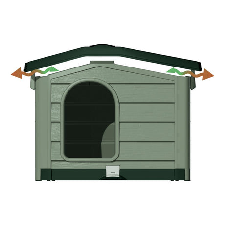 Bama Pet Cuccia Hundehütte 89x75x62 cm grün