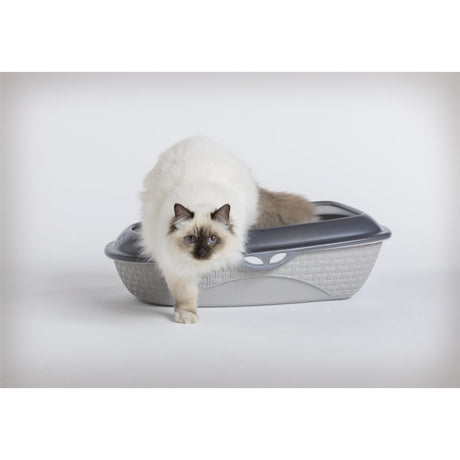 Bama Pet Sabbia Katzentoilette 59,5 x 40,3 x 17,9 cm grau