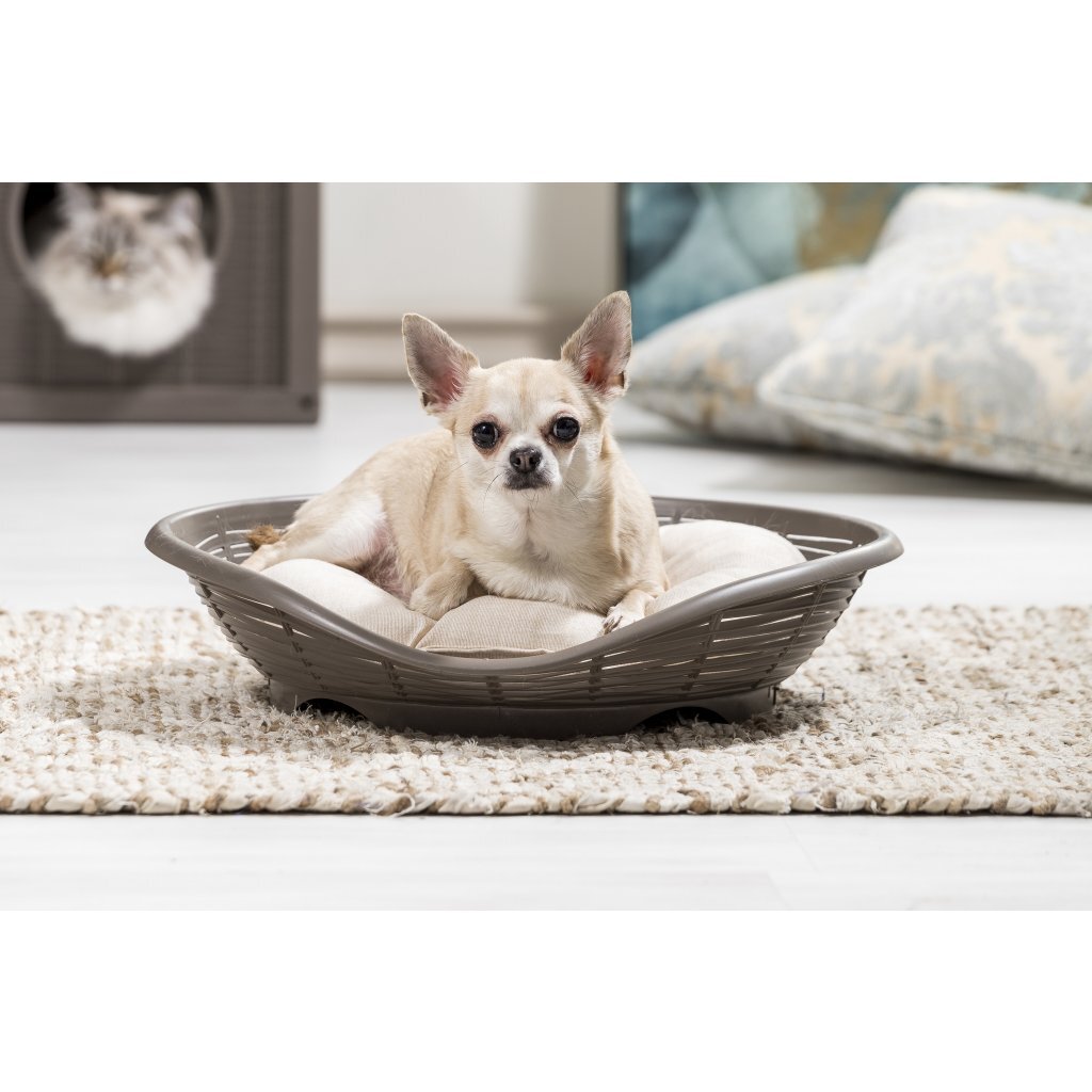 Bama Pet Pasha Korb 48x46x11 cm Taupe