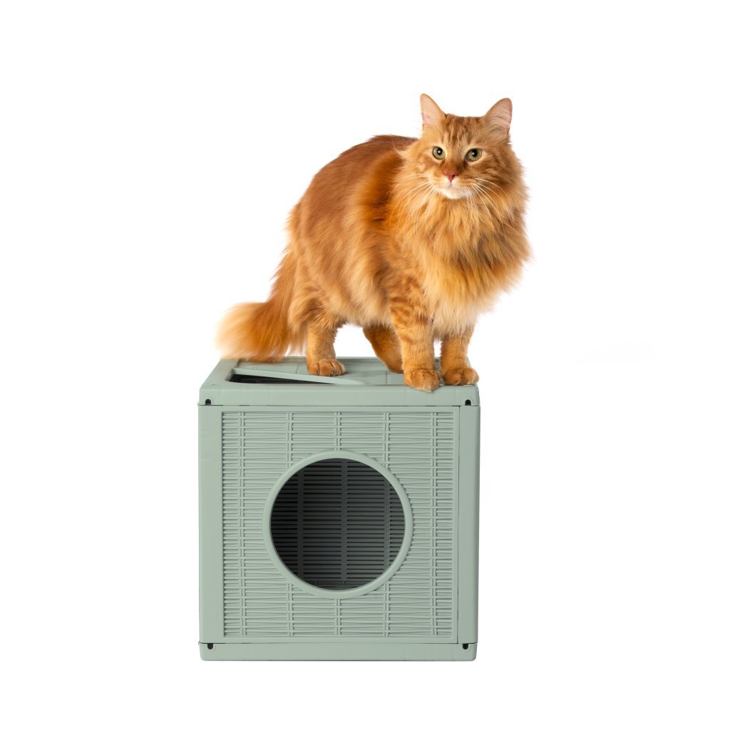 Bama Pet Qublo Katzenwürfel 35x35x35 cm salbeigrün