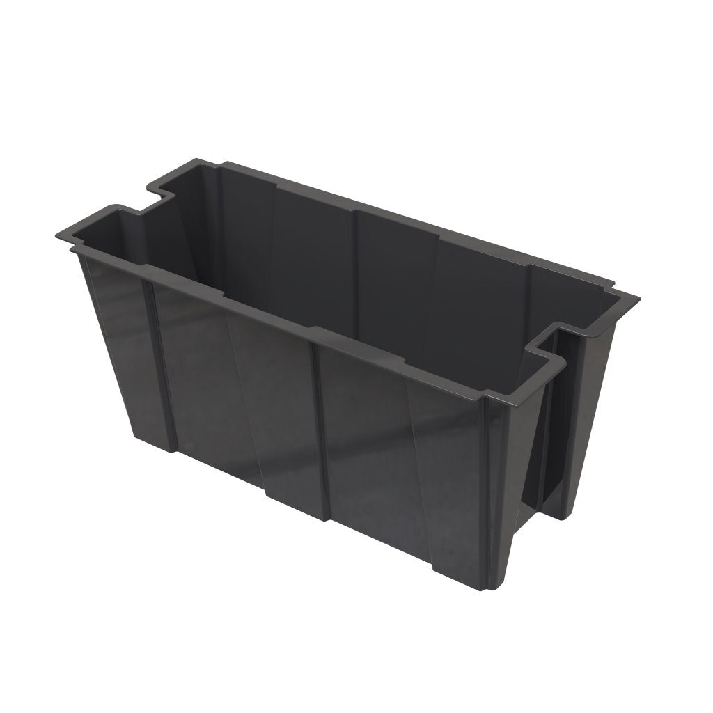 Bama fioriera Zimmerpflanzgefäß 63l 79x35x37 cm schwarz