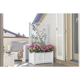 Bama fioriera separe Blumenkasten 80x42,5x150 cm weiß