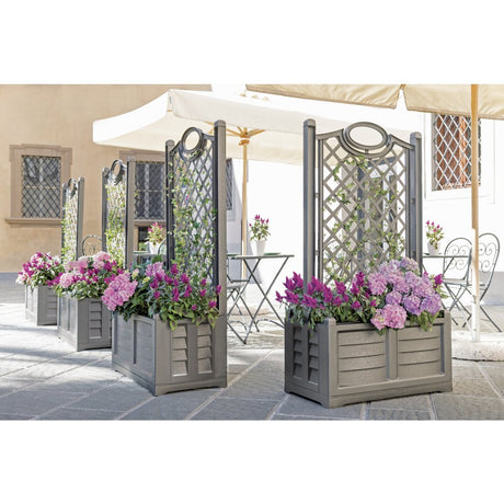 Bama fioriera separe Blumenkasten 80x42,5x150 cm grau