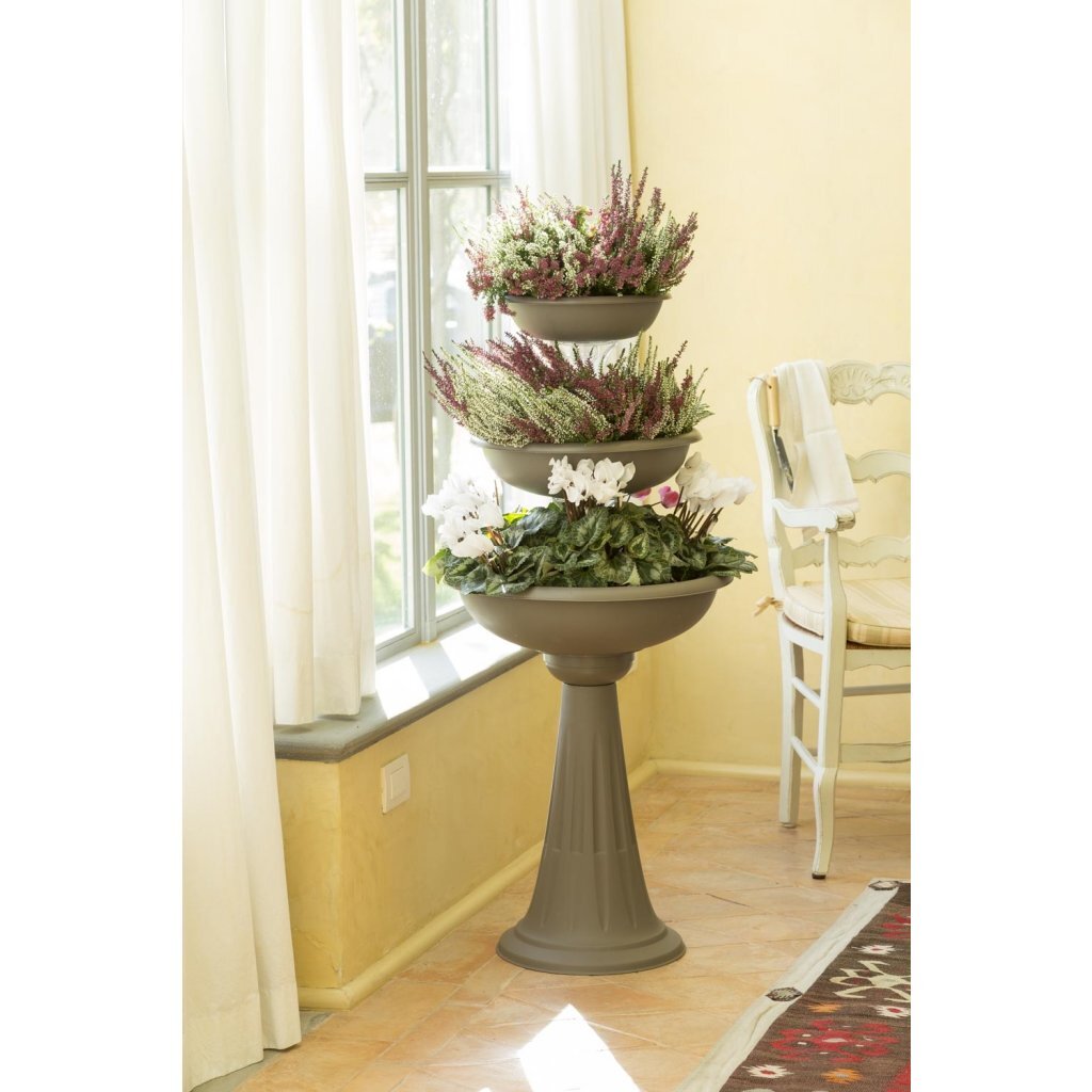 Bama Trevy Fioriera Pflanzgefäß 50x114 cm Taupe