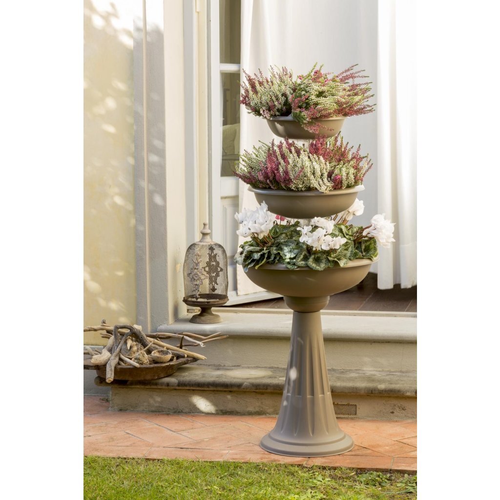 Bama Trevy Fioriera Pflanzgefäß 50x114 cm Taupe
