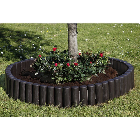 Bama Garden Modular Edge Holzimitat 38,5x15 cm 6 Stück braun