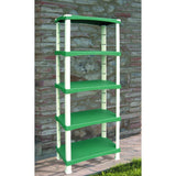 Bama Futuro Aufbewahrungssystem 5 Regale 80x40x174 cm grün