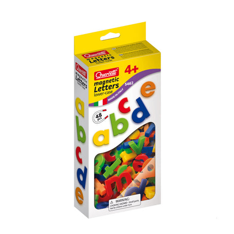 Quercetti Kleinbuchstaben-ABC-Magnete, 48 Stück.