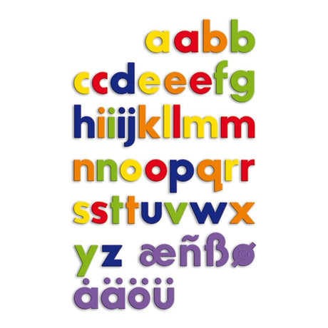 Quercetti Kleinbuchstaben-ABC-Magnete, 48 Stück.
