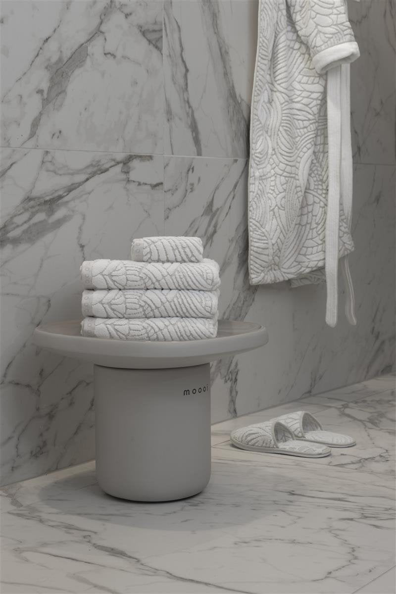 Moooi dodo pavone - douchelaken - 70x140 28x55 inch - wit