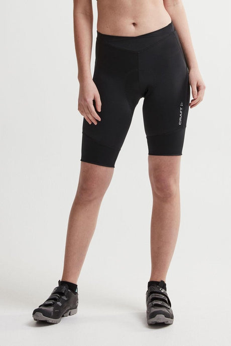Craft Core Essence Shorts W Damen-Radhose – Schwarz – Silber