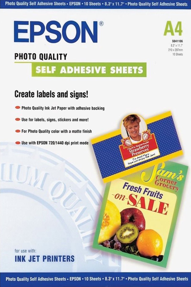 Epson photopaper quality - a4 167g m