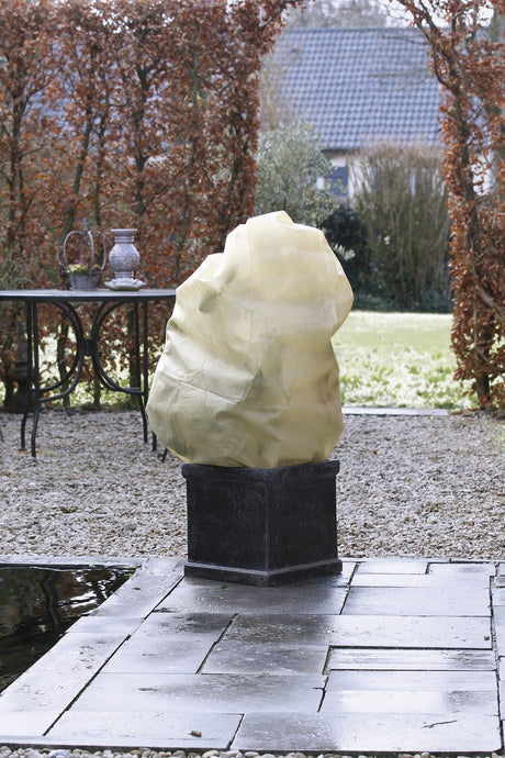 Nature - Winterbezug - H150 x ø100cm - Beige - Bezug - mit Kordelzug