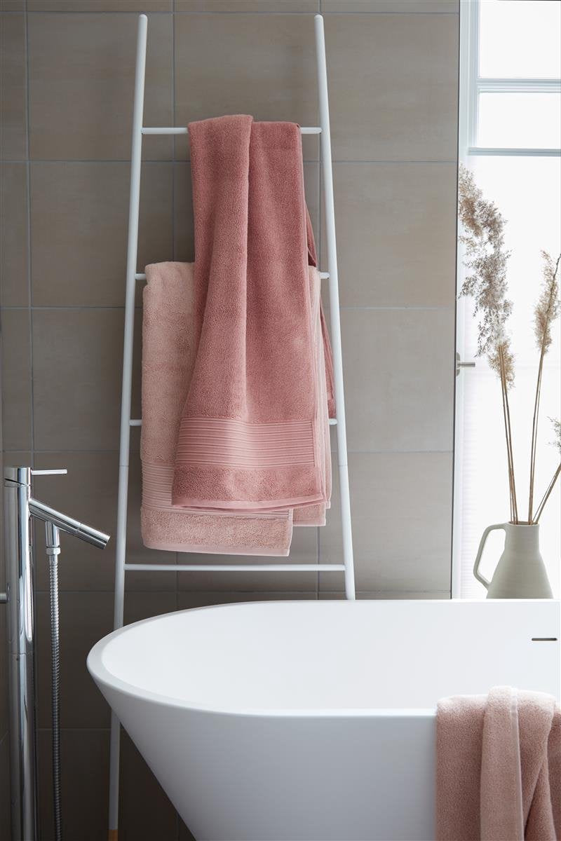 Beddinghouse sheer - gestreept - katoen - handdoek - 60x110 cm - terra