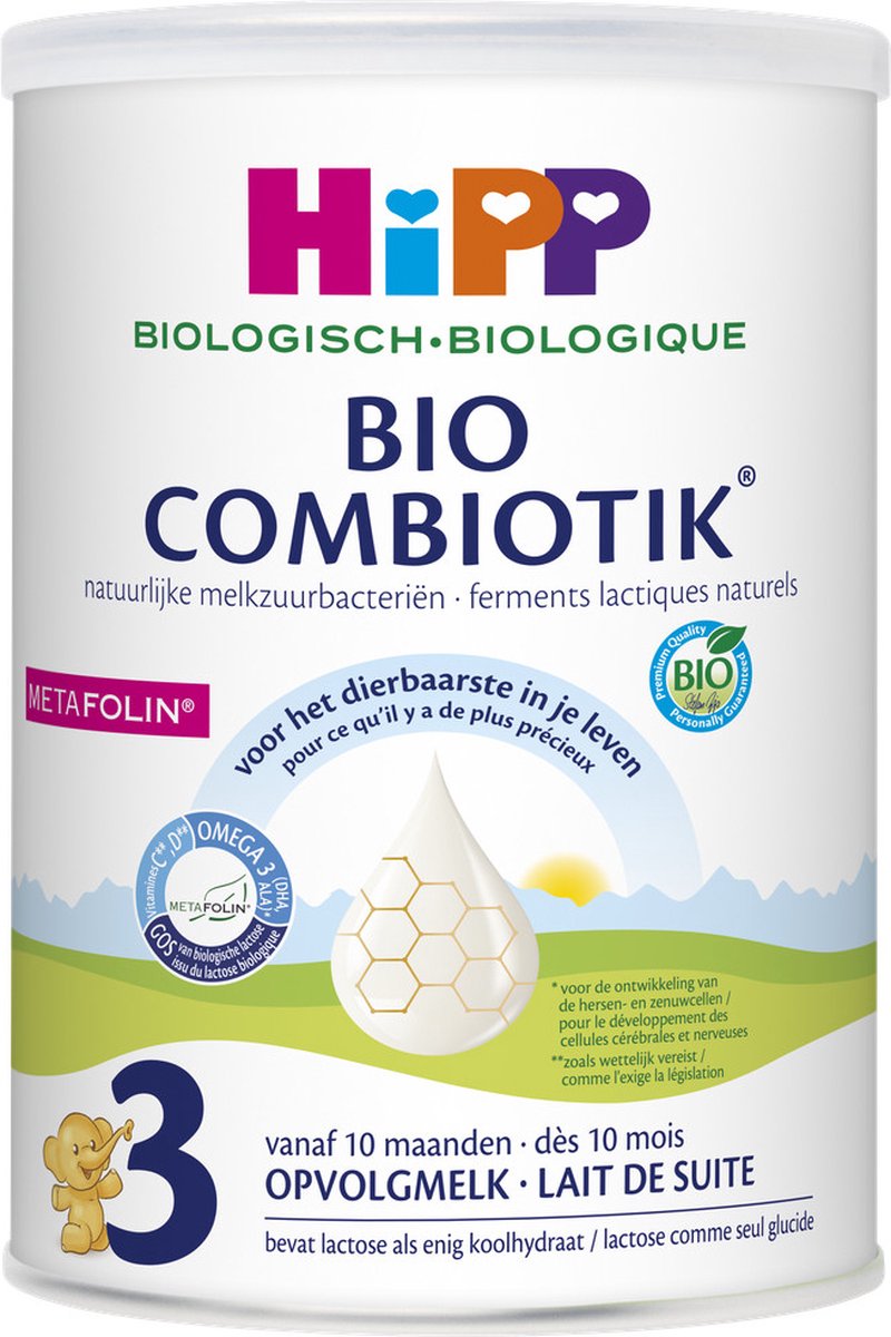 Hipp Folgemilch 3 Bio Combiotik – Babynahrung – 10+ Monate – 800g