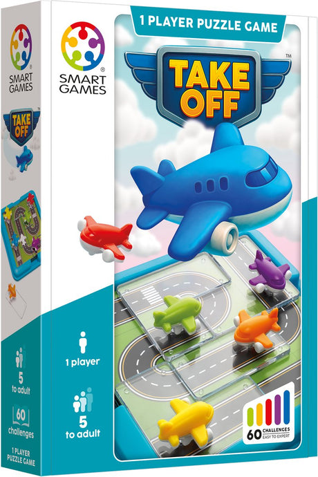 Intelligente Spiele abheben – logisches Denkspiel Reiserätsel – 60 Aufgaben mit Flugzeugen – lehrreiches Solospiel für Kinder und Erwachsene – ab 8 Jahren