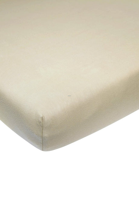 Meyco baby uni hoeslaken wieg - sand - 40x80 90cm