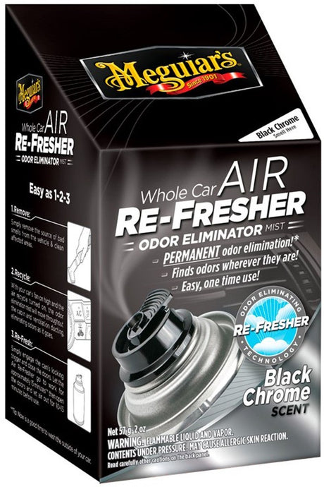Meguiars Lufterfrischer – Auto-Lufterfrischer aus schwarzem Chrom – 59 ml