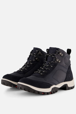 Ecco xpedition iii veterschoenen blauw leer - maat 39