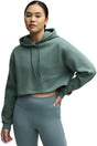Puma x hyrox heavyweight hoodie groen s vrouw