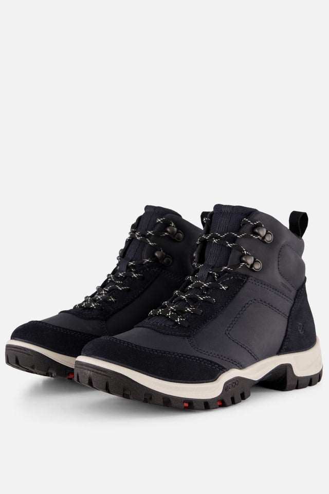Ecco xpedition iii veterschoenen blauw leer - maat 36