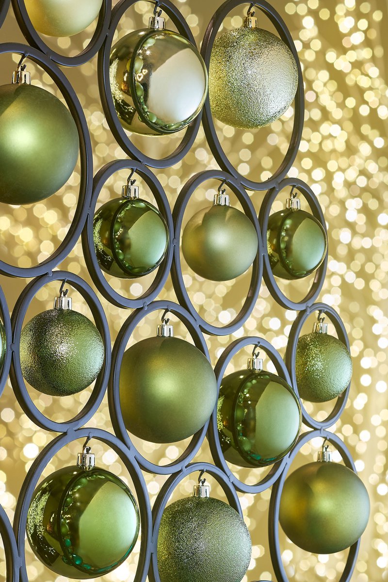 Mica decorations kerstballen set - 27 stuks - ø6 cm - onbreekbaar - donkergroen