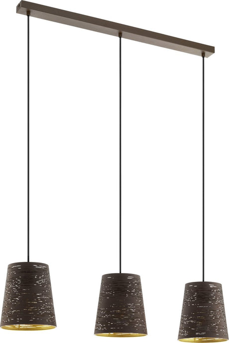Eglo segezia hanglamp - e27 - 88 cm - mokka