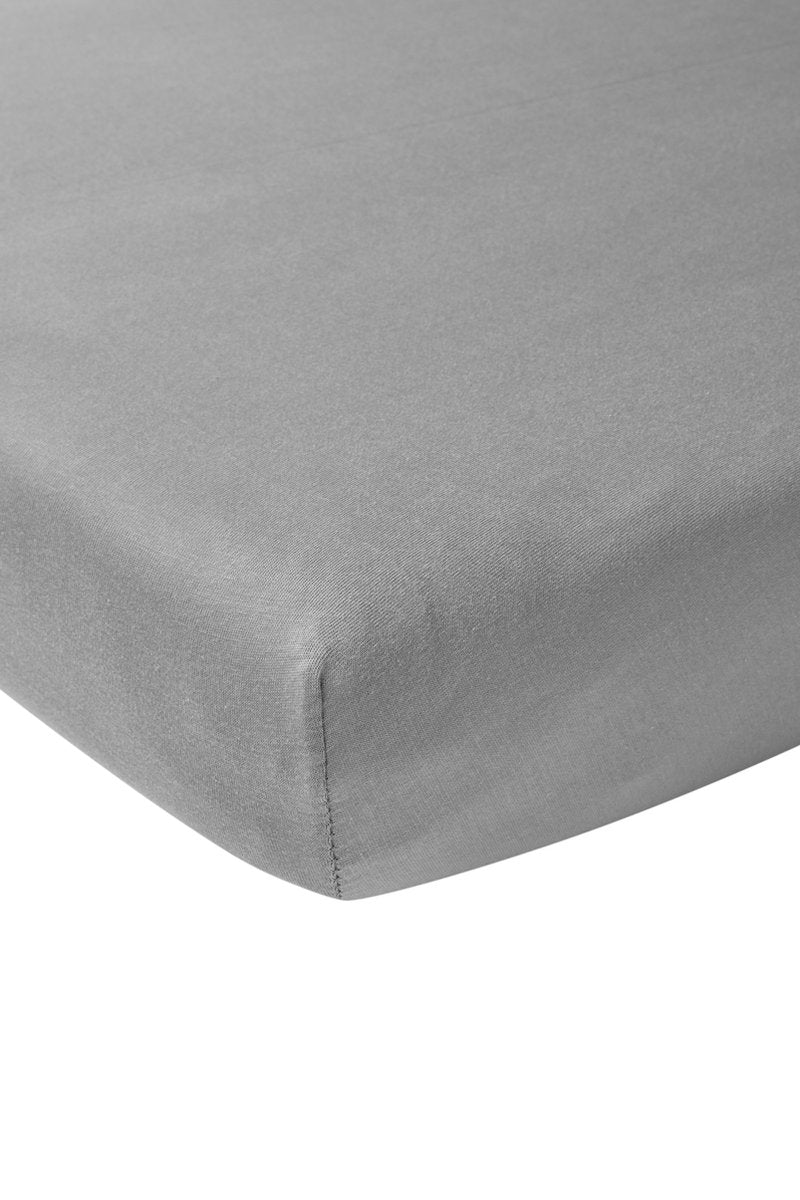 Meyco Baby Uni Spannbettlaken Beistellbett – Grau – 50 x 90 cm