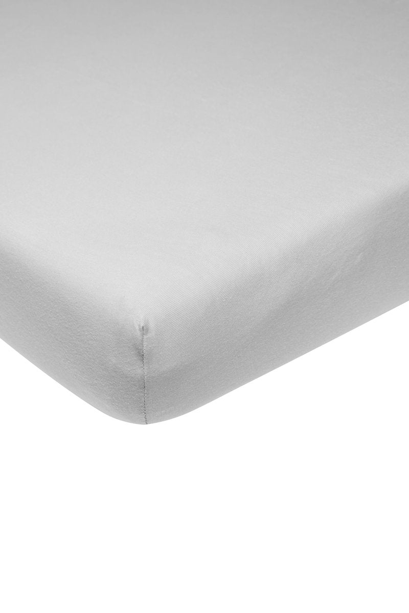 Meyco Baby Uni Spannbettlaken-Laufgittermatratze – Hellgrau – 75 x 95 cm