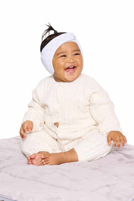 Dooky x Miffy Baby-Gehörschutz – weiches, verstellbares Kopfband – 6–12 Monate – weiß – Öko-Tex-Baumwolle – leicht bequem