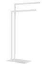 Sealskin tube - handdoekrek 2-armig vrijstaand - voor 2 handdoeken - wit