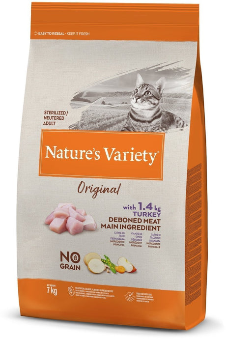 Natures Varietät Nature's Varietät – Original sterilisierter Truthahn ohne Getreide für Katzen.