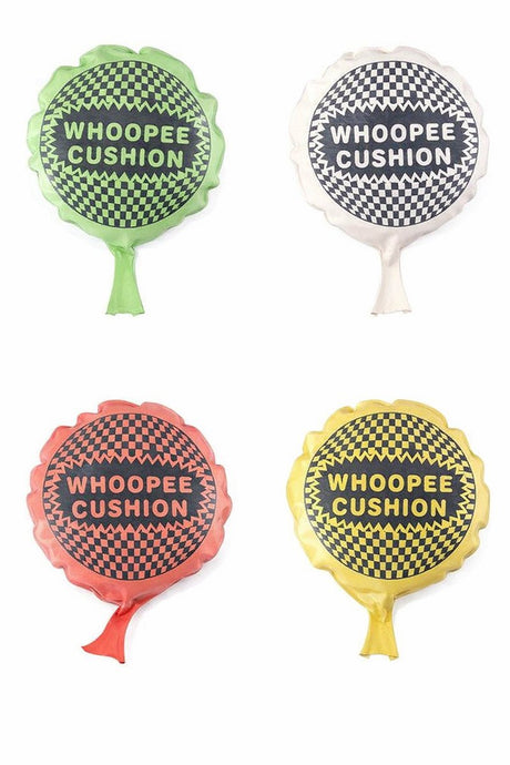 Eddy Toys Furzkissen 18 cm – Furzkissen – Scherzartikel aus Kunststoff – zufällige Farbe grün, weiß, rot oder gelb – für Kinder und Erwachsene – Verwendung unter Aufsicht