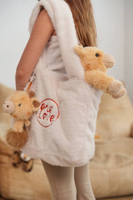 One love knuffel - giraffe willow - 34cm - geel en bruin - 0 jaar