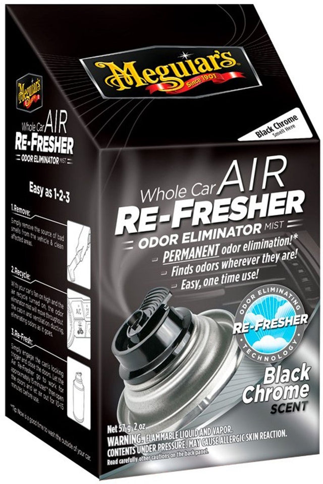 Meguiars Lufterfrischer – Auto-Lufterfrischer aus schwarzem Chrom – 59 ml