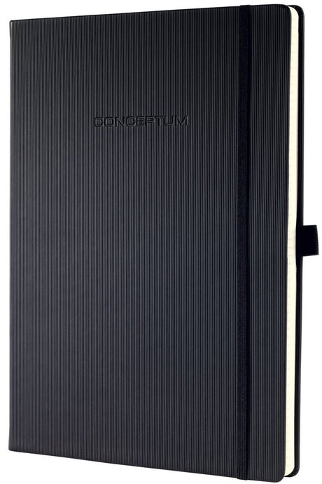 Sigel – Notizbuch – Conceptum Pure – A5 – Schwarz – Hardcover – 194 Seiten – 80 Gramm – blanko – SI-CO120