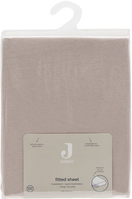 Jollein hoeslaken wieg - 40 50x80 90cm - jersey - silk rose