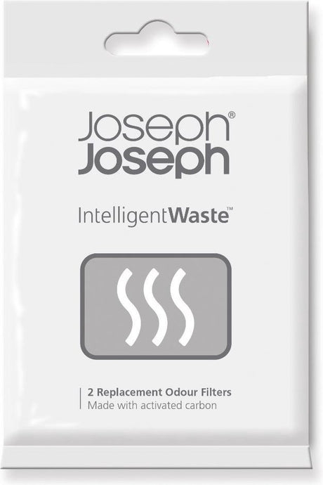 Joseph Joseph Ersatz-Geruchsfilter Intelligent Waste – Aktivkohlefilter für Totem- und Titan-Stack-Abfallsysteme – 2er-Pack