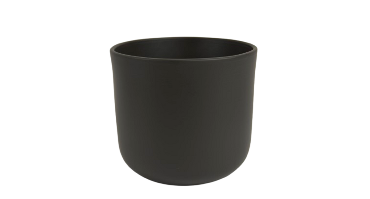 Pot boule antraciet mat 16cm
